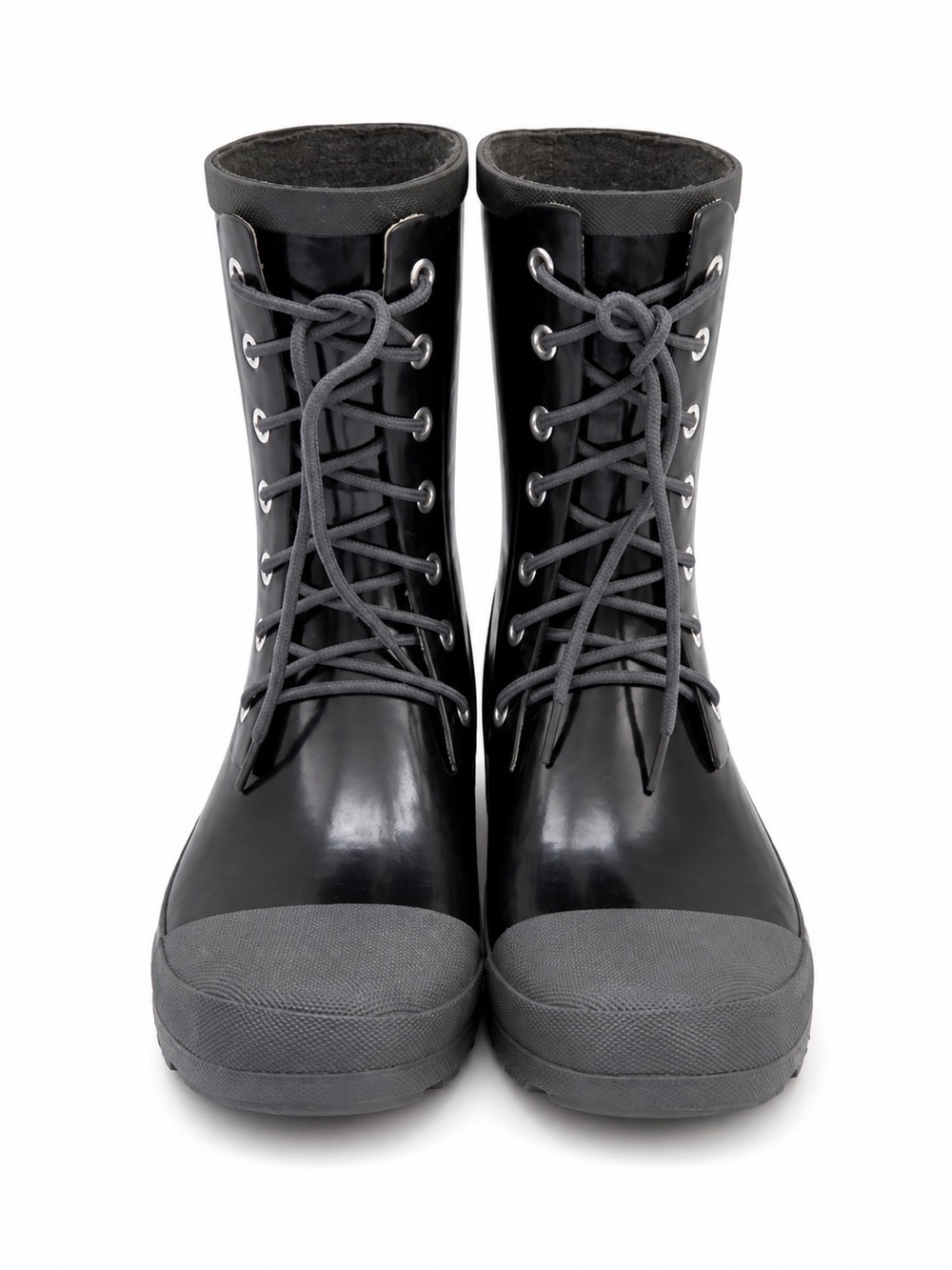 Electric Karma, Women’s,Black And Grey Rain Boots.Size-7